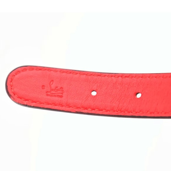 Christian Louboutin ''Loubicollar'' Glitter Calfskin Dog Collar - Picture 3 of 9
